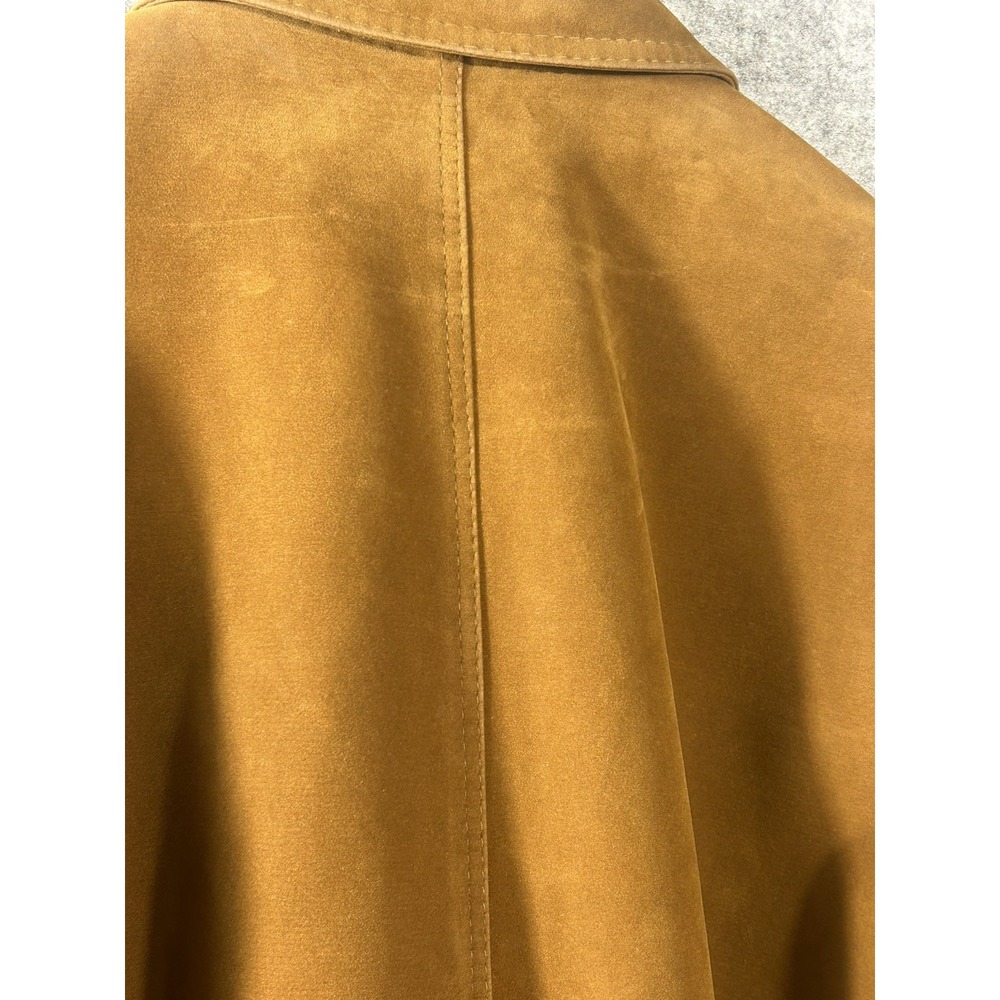 Reportage R.G.A. Made in Italy Tan Suede/Leather Style Bomber Jacket Men's Brown - Picture 14 of 15